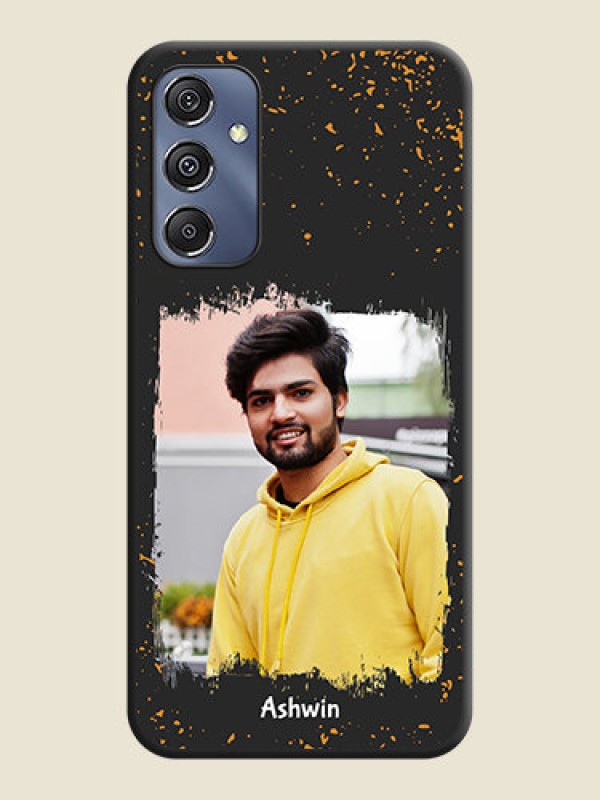 Custom Spray Free Design - Photo on Space Black Soft Matte Phone Cover - Galaxy F34 5G