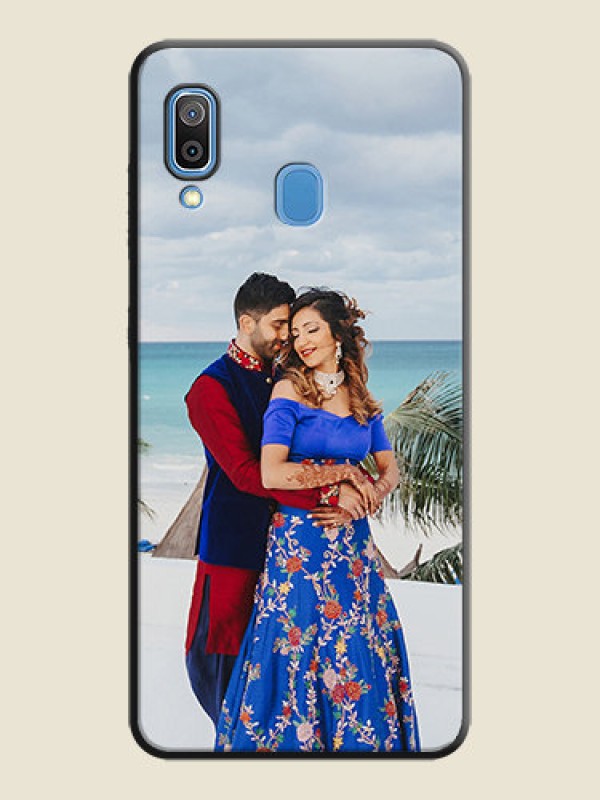 Custom Full Single Pic Upload On Space Black Personalized Soft Matte Phone Covers -Samsung Galaxy M10S