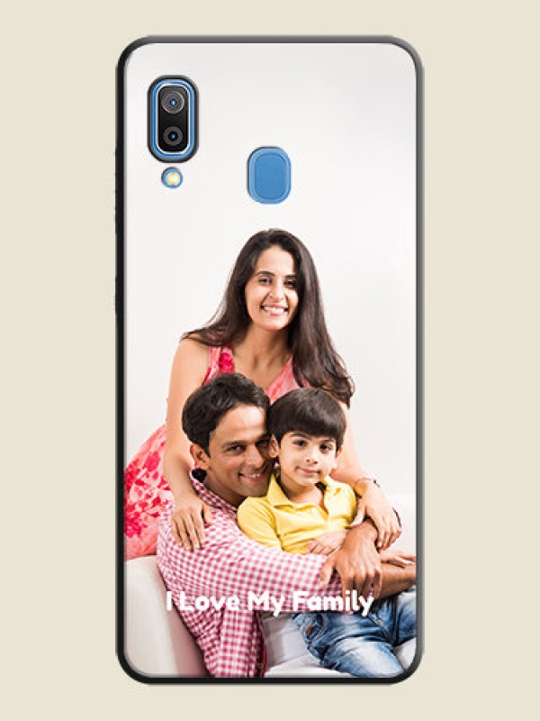 Custom Full Single Pic Upload With Text On Space Black Personalized Soft Matte Phone Covers -Samsung Galaxy M10S