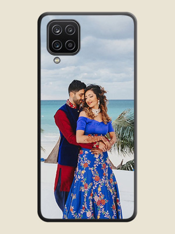 Custom Full Single Pic Upload On Space Black Personalized Soft Matte Phone Covers -Samsung Galaxy M12