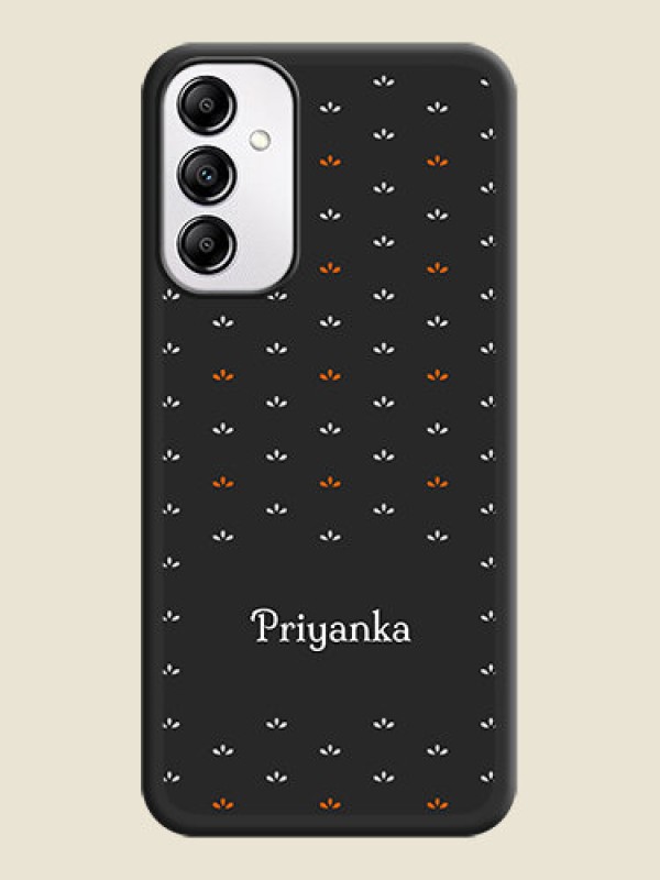Custom Simple Pattern With Custom Text On Space Black Personalized Soft Matte Phone Covers -Samsung Galaxy M14 5G