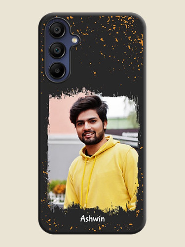 Custom Spray Free Design - Photo on Space Black Soft Matte Phone Cover - Galaxy M15 5G