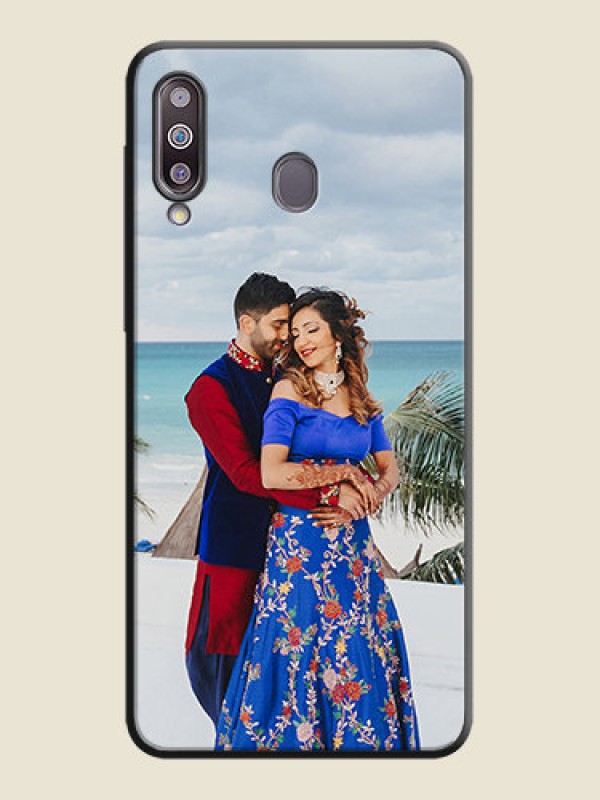 Custom Full Single Pic Upload On Space Black Personalized Soft Matte Phone Covers -Samsung Galaxy M30
