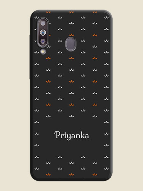 Custom Simple Pattern With Custom Text On Space Black Personalized Soft Matte Phone Covers -Samsung Galaxy M30