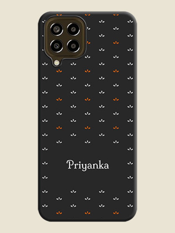 Custom Simple Pattern With Custom Text On Space Black Personalized Soft Matte Phone Covers -Samsung Galaxy M33 5G