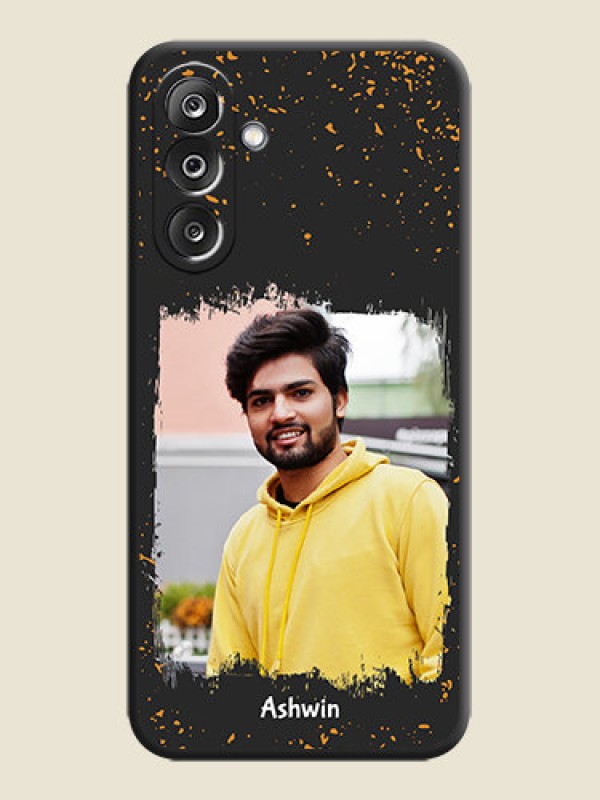 Custom Spray Free Design on Photo On Space Black Custom Soft Matte Mobile Back Cover - Samsung Galaxy M36 5G