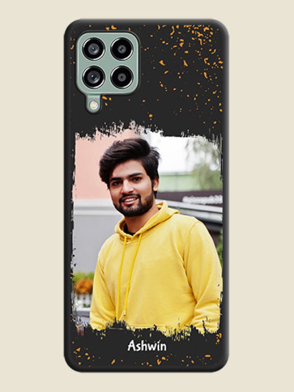 Custom Spray Free Design on Photo on Space Black Soft Matte Phone Cover - Galaxy M53 5G