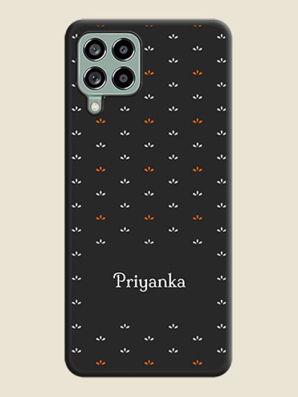 Custom Simple Pattern With Custom Text On Space Black Personalized Soft Matte Phone Covers -Samsung Galaxy M53 5G