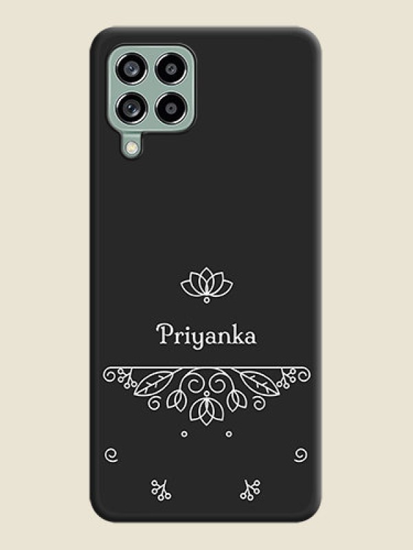 Custom Lotus Garden Custom Text On Space Black Personalized Soft Matte Phone Covers -Samsung Galaxy M53 5G