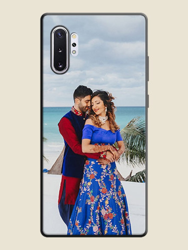 Custom Full Single Pic Upload On Space Black Personalized Soft Matte Phone Covers -Samsung Galaxy Note 10 Plus