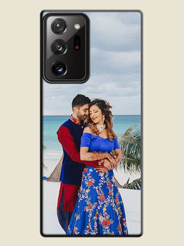 Custom Full Single Pic Upload On Space Black Personalized Soft Matte Phone Covers -Samsung Galaxy Note 20 Ultra