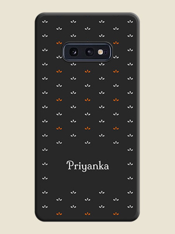 Custom Simple Pattern With Custom Text On Space Black Personalized Soft Matte Phone Covers -Samsung Galaxy S10 E