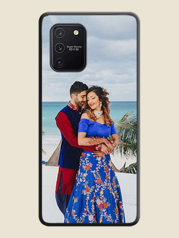 Custom Full Single Pic Upload On Space Black Personalized Soft Matte Phone Covers -Samsung Galaxy S10 Lite