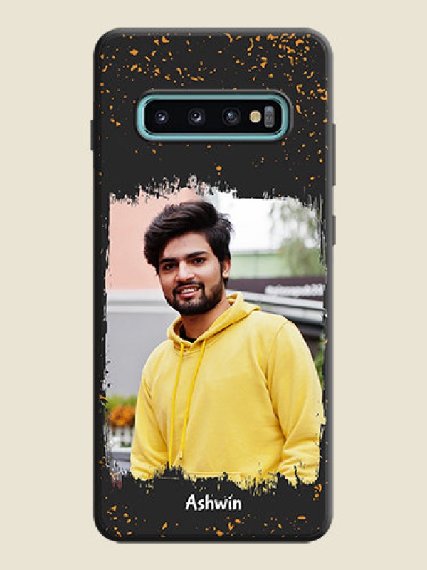 Custom Spray Free Design - Photo on Space Black Soft Matte Phone Cover - Galaxy S10 Plus