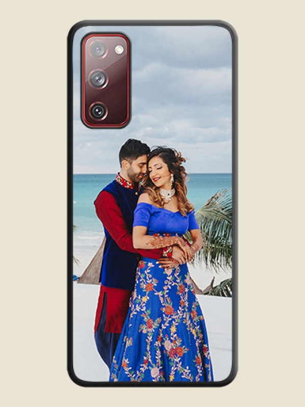 Custom Full Single Pic Upload On Space Black Personalized Soft Matte Phone Covers -Samsung Galaxy S20 Fe 5G
