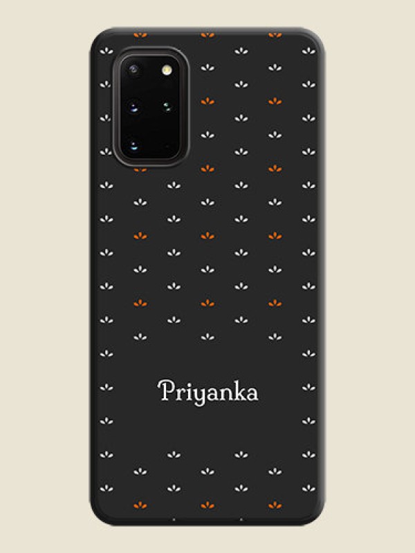 Custom Simple Pattern With Custom Text On Space Black Personalized Soft Matte Phone Covers -Samsung Galaxy S20 Plus