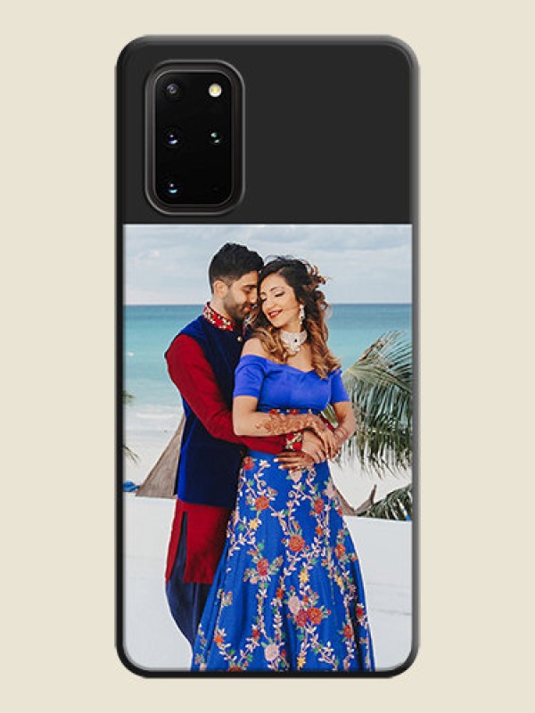Custom Image Upload With Space Black Color On Custom Soft Matte Mobile Back Cover - Samsung Galaxy S20 Plus