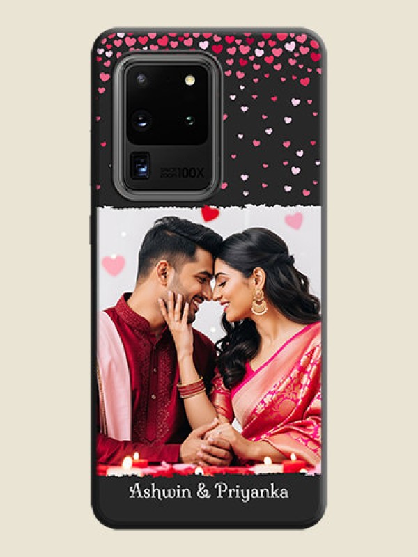 Custom Fall in Love with Your Partner  - Photo on Space Black Soft Matte Phone Cover - Galaxy S20 Ultra