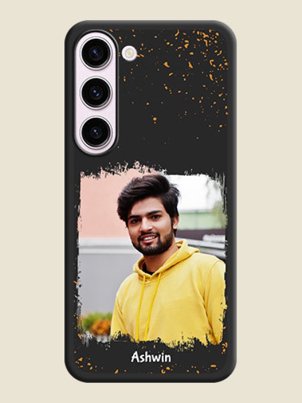 Custom Spray Free Design on Photo on Space Black Soft Matte Phone Cover - Samsung Galaxy S23 Plus 5G
