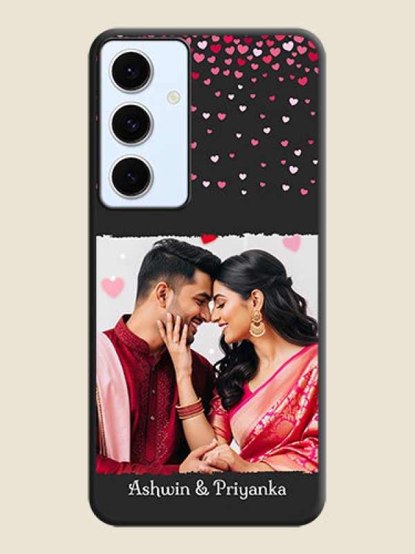 Custom Fall in Love with Your Partner on Photo On Space Black Custom Soft Matte Mobile Back Cover - Galaxy S24 FE 5G
