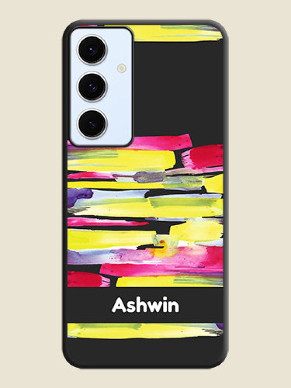 Custom Brush Coloured On Space Black Custom Soft Matte Mobile Back Cover - Galaxy S24 FE 5G
