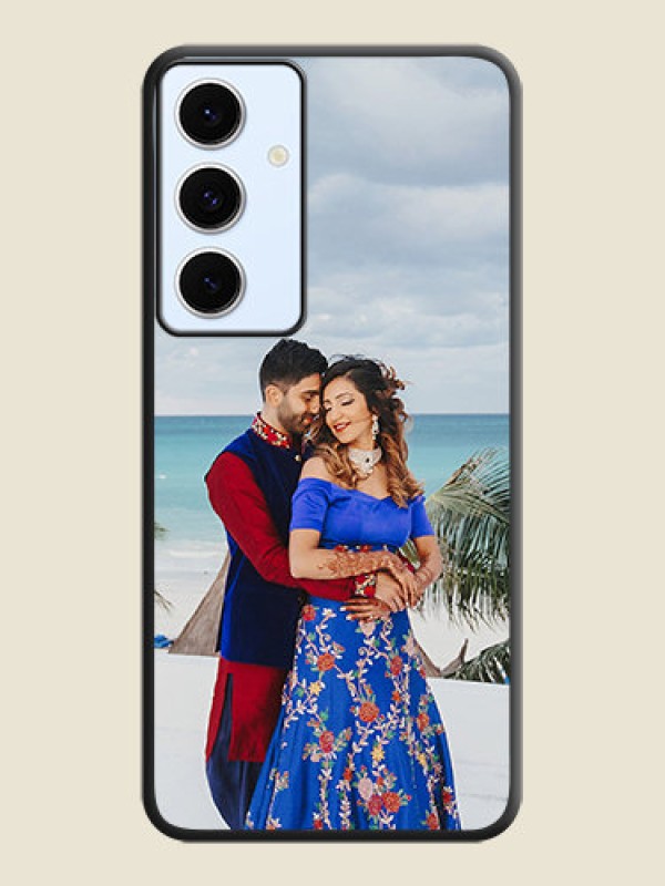 Custom Full Single Pic Upload On Space Black Custom Soft Matte Mobile Back Cover - Galaxy S24 FE 5G