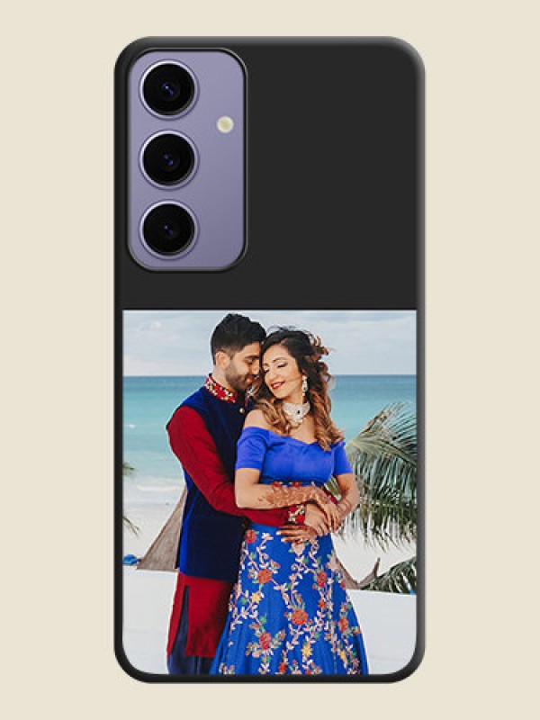 Custom Image Upload With Space Black Color On Custom Soft Matte Mobile Back Cover - Samsung Galaxy S24 Plus 5G