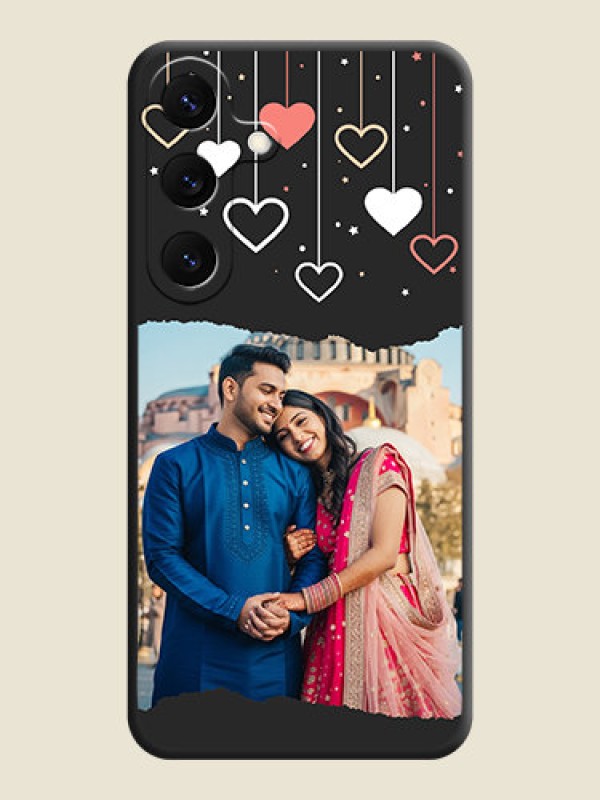 Custom Love Hangings with Splash Wave Picture On Space Black Custom Soft Matte Mobile Back Cover - Galaxy S25 5G