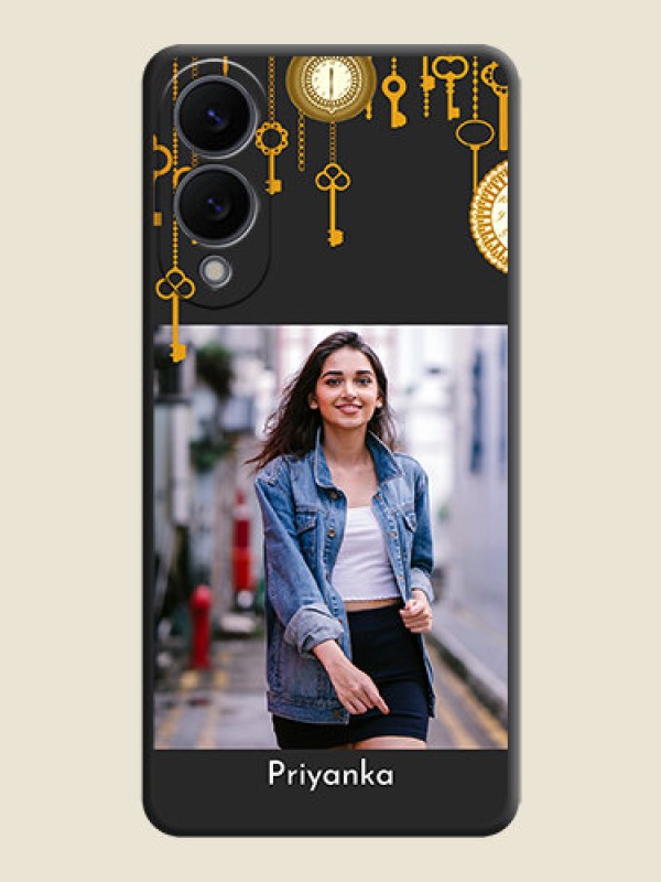 Custom Decorative Design with Text On Space Black Custom Soft Matte Mobile Back Cover - Samsung Galaxy S25 Edge 5G