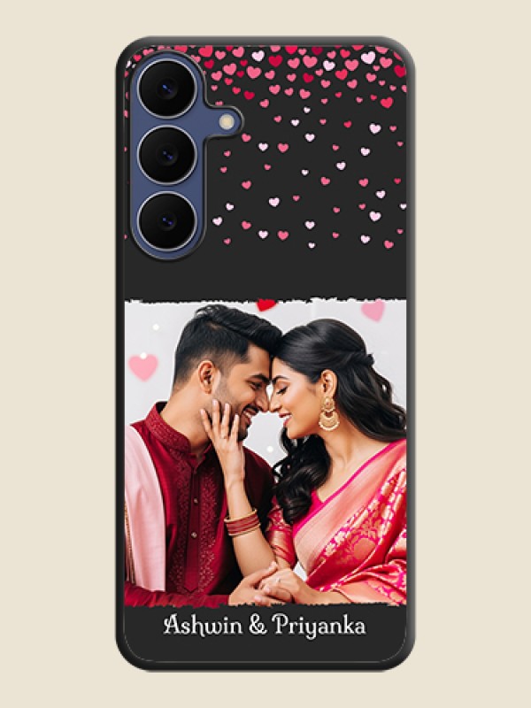 Custom Fall in Love with Your Partner on Photo On Space Black Custom Soft Matte Mobile Back Cover - Samsung Galaxy S25 FE 5G