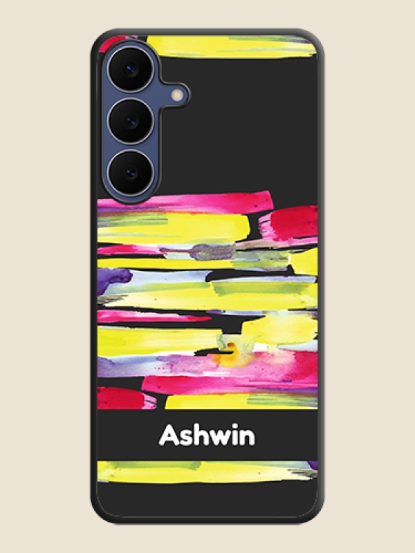 Custom Brush Coloured On Space Black Custom Soft Matte Mobile Back Cover - Samsung Galaxy S25 FE 5G