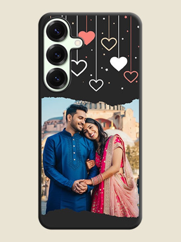Custom Love Hangings with Splash Wave Picture On Space Black Custom Soft Matte Mobile Back Cover - Galaxy S25 Plus 5G