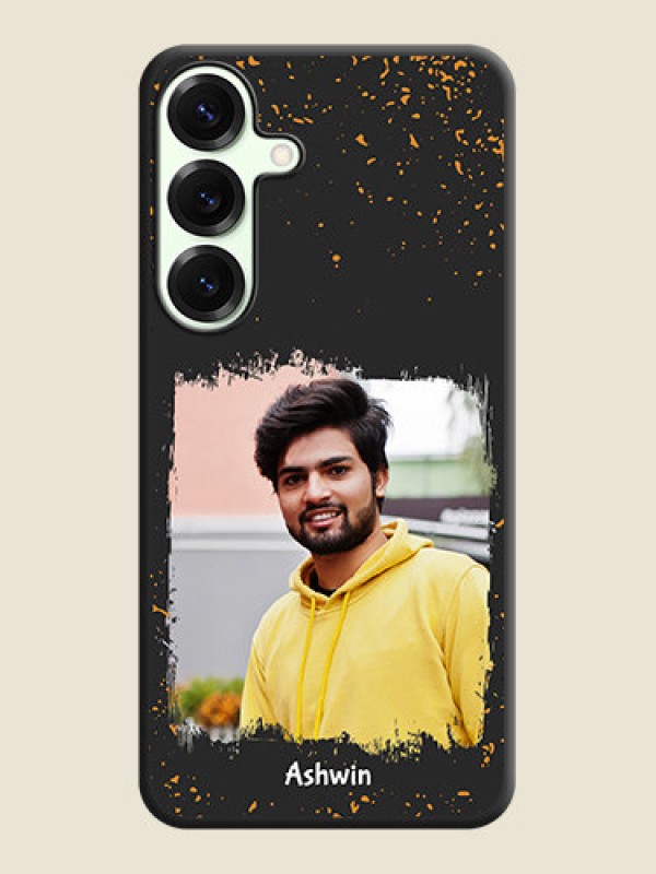 Custom Spray Free Design on Photo On Space Black Custom Soft Matte Mobile Back Cover - Galaxy S25 Plus 5G