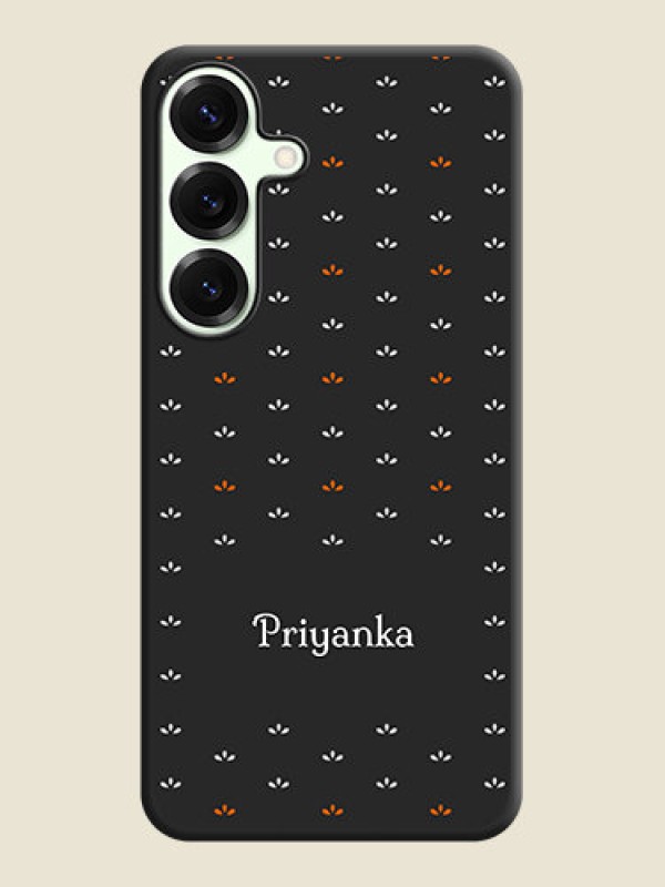 Custom Simple Pattern With Custom Text On Space Black Custom Soft Matte Mobile Back Cover - Galaxy S25 Plus 5G