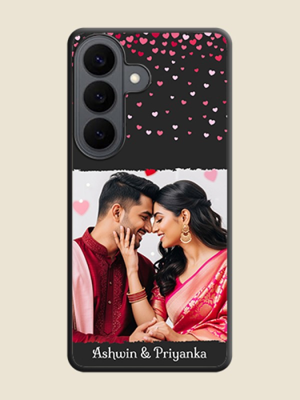 Custom Fall in Love with Your Partner on Photo On Space Black Custom Soft Matte Mobile Back Cover - Samsung Galaxy S26 5G