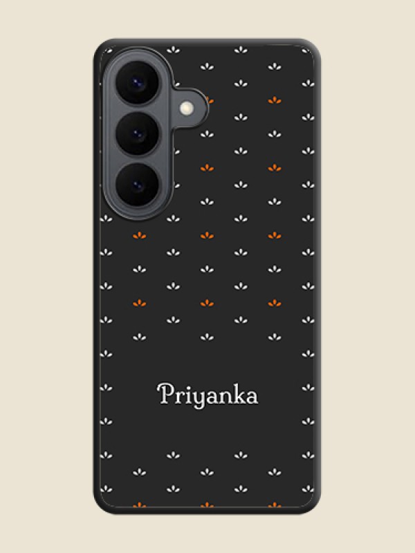 Custom Simple Pattern With Custom Text On Space Black Custom Soft Matte Mobile Back Cover - Samsung Galaxy S26 5G