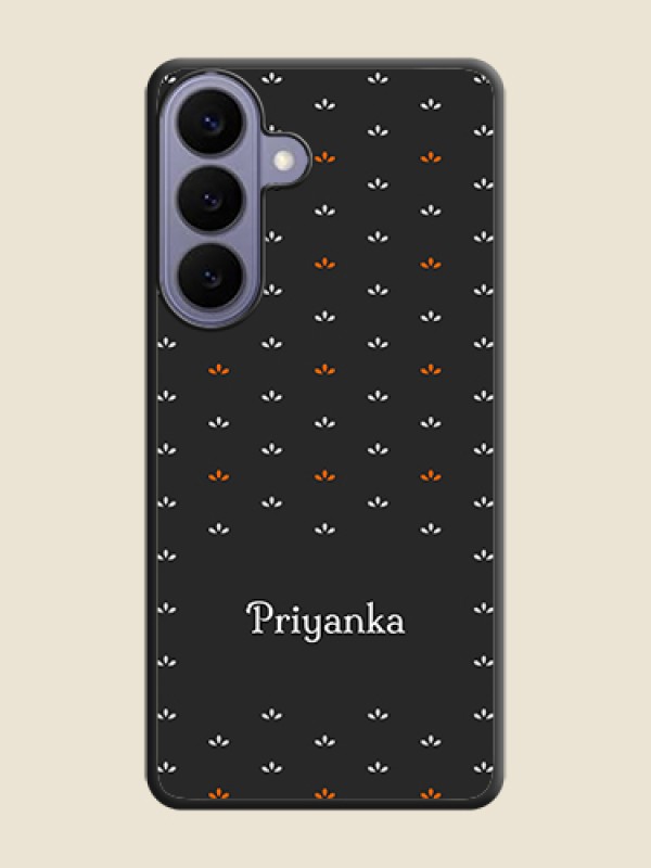 Custom Simple Pattern With Custom Text On Space Black Custom Soft Matte Mobile Back Cover - Samsung Galaxy S26 Plus 5G