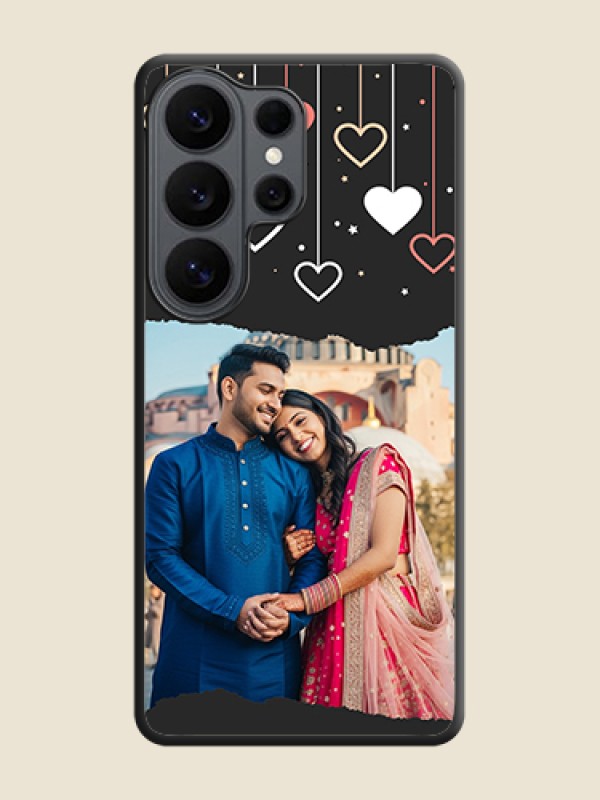 Custom Love Hangings with Splash Wave Picture On Space Black Custom Soft Matte Mobile Back Cover - Samsung Galaxy S26 Ultra 5G