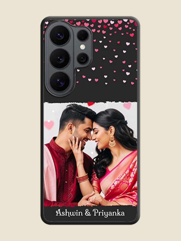 Custom Fall in Love with Your Partner on Photo On Space Black Custom Soft Matte Mobile Back Cover - Samsung Galaxy S26 Ultra 5G