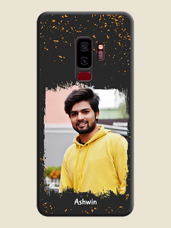 Custom Spray Free Design on Photo on Space Black Soft Matte Phone Cover - Galaxy S9 Plus