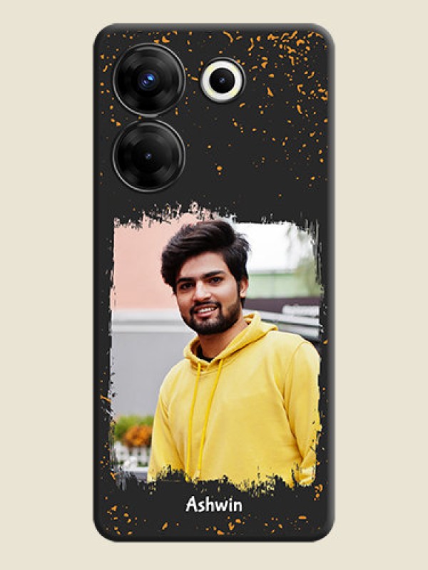 Custom Spray Free Design - Photo on Space Black Soft Matte Phone Cover - Tecno Camon 20 Pro