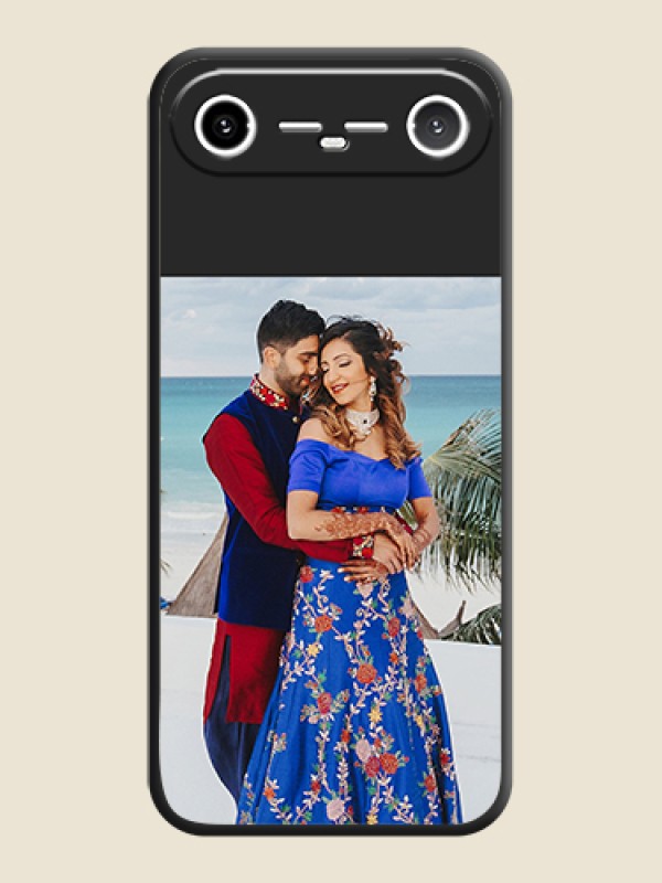 Custom Image Upload With Space Black Color On Custom Soft Matte Mobile Back Cover - Tecno Pova Slim 5G