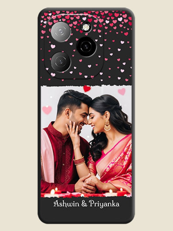 Custom Fall in Love with Your Partner on Photo On Space Black Custom Soft Matte Mobile Back Cover - Spark 20 Pro 5G