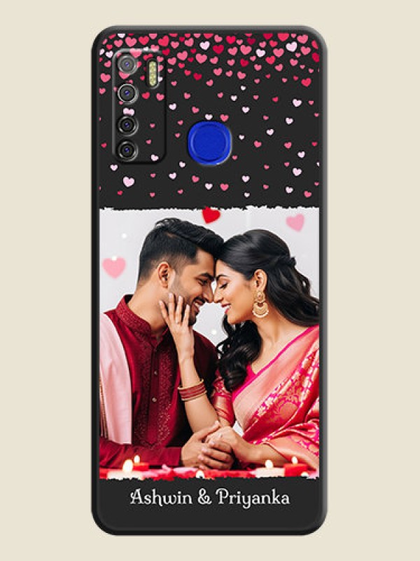 Custom Fall in Love with Your Partner  on Photo on Space Black Soft Matte Phone Cover - Tecno Spark 5 Pro