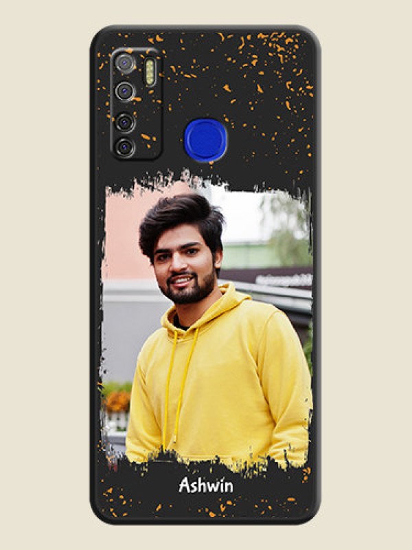 Custom Spray Free Design on Photo on Space Black Soft Matte Phone Cover - Tecno Spark 5 Pro