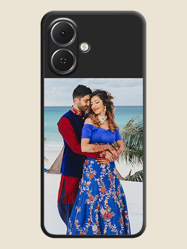 Custom Image Upload With Space Black Color On Custom Soft Matte Mobile Back Cover - Tecno Spark Go 2