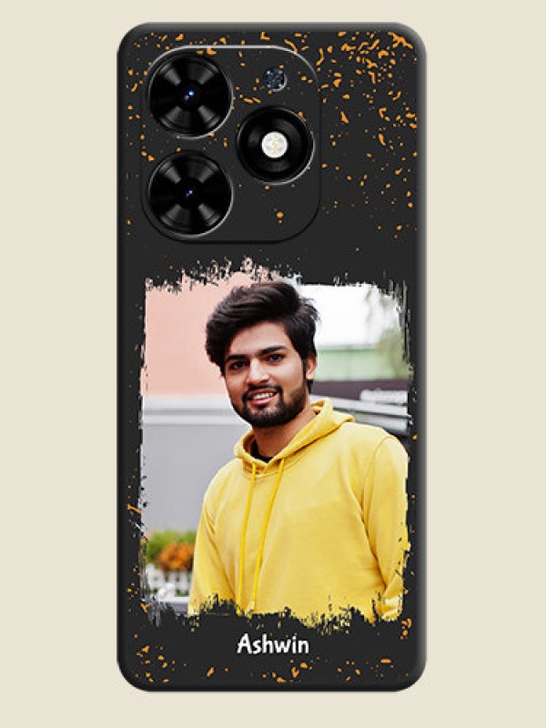 Custom Spray Free Design - Photo on Space Black Soft Matte Phone Cover - Tecno Spark Go 2024