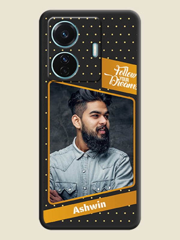 Custom Follow Your Dreams with White Dots on Space Black Custom Soft Matte Phone Cases - Vivo T1 Pro 5G