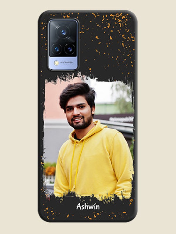 Custom Spray Free Design on Photo on Space Black Soft Matte Phone Cover - Vivo V21 5G