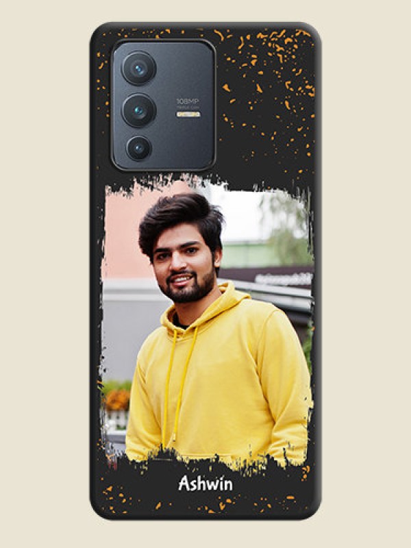 Custom Spray Free Design on Photo on Space Black Soft Matte Phone Cover - Vivo V23 Pro 5G